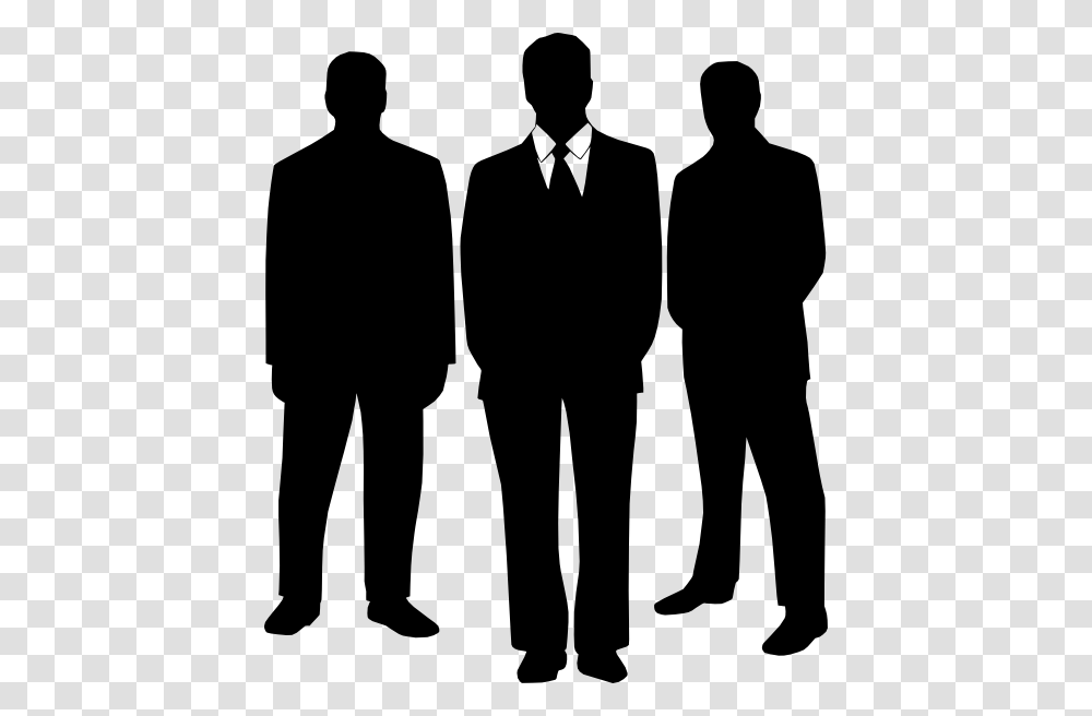 Clip Art Man In Suit, Silhouette, Person, Standing, People Transparent Png