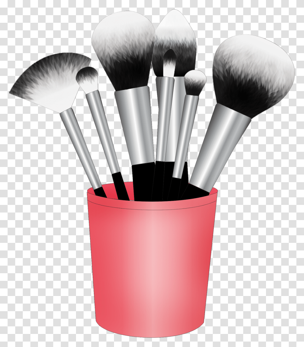 Clip Art Maquiagem Em Pinceis De Maquiagem, Brush, Tool, Toothbrush Transparent Png