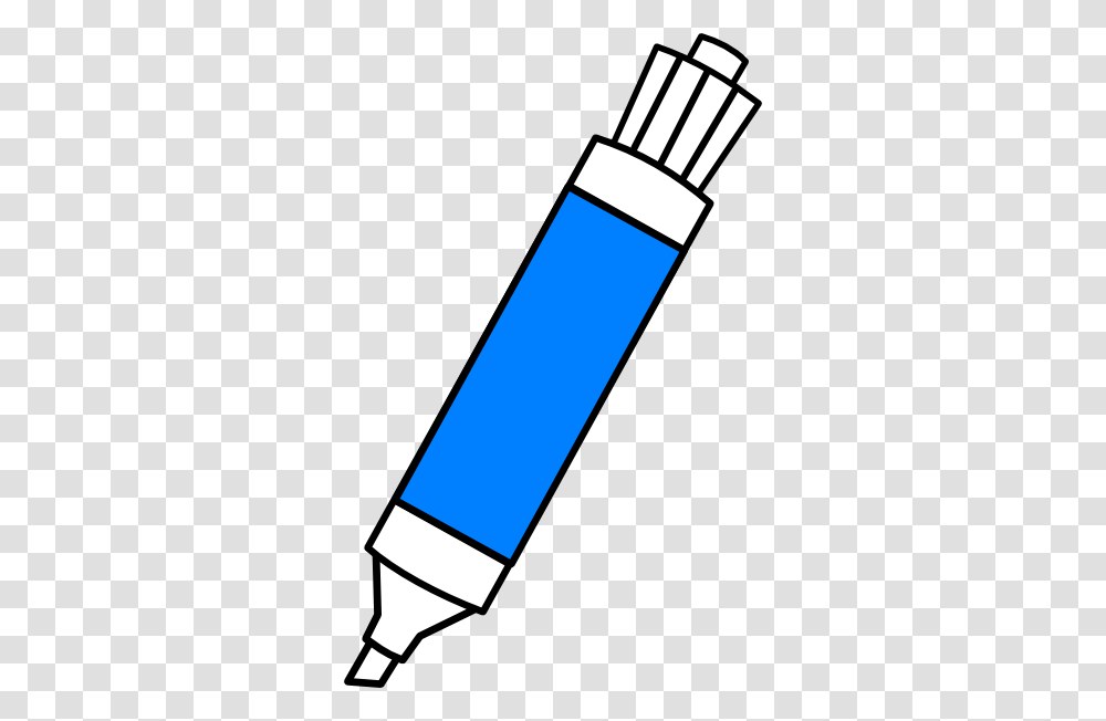 Clip Art Markers Blue Dry, Pencil Transparent Png