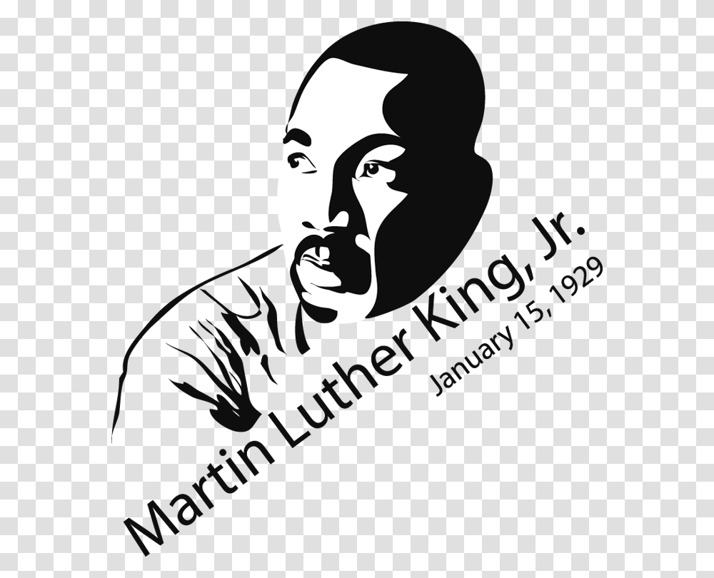 Clip Art Martin Luther King Jr Dr Martin Luther King Jr Clip Art, Stencil, Face, Indoors Transparent Png