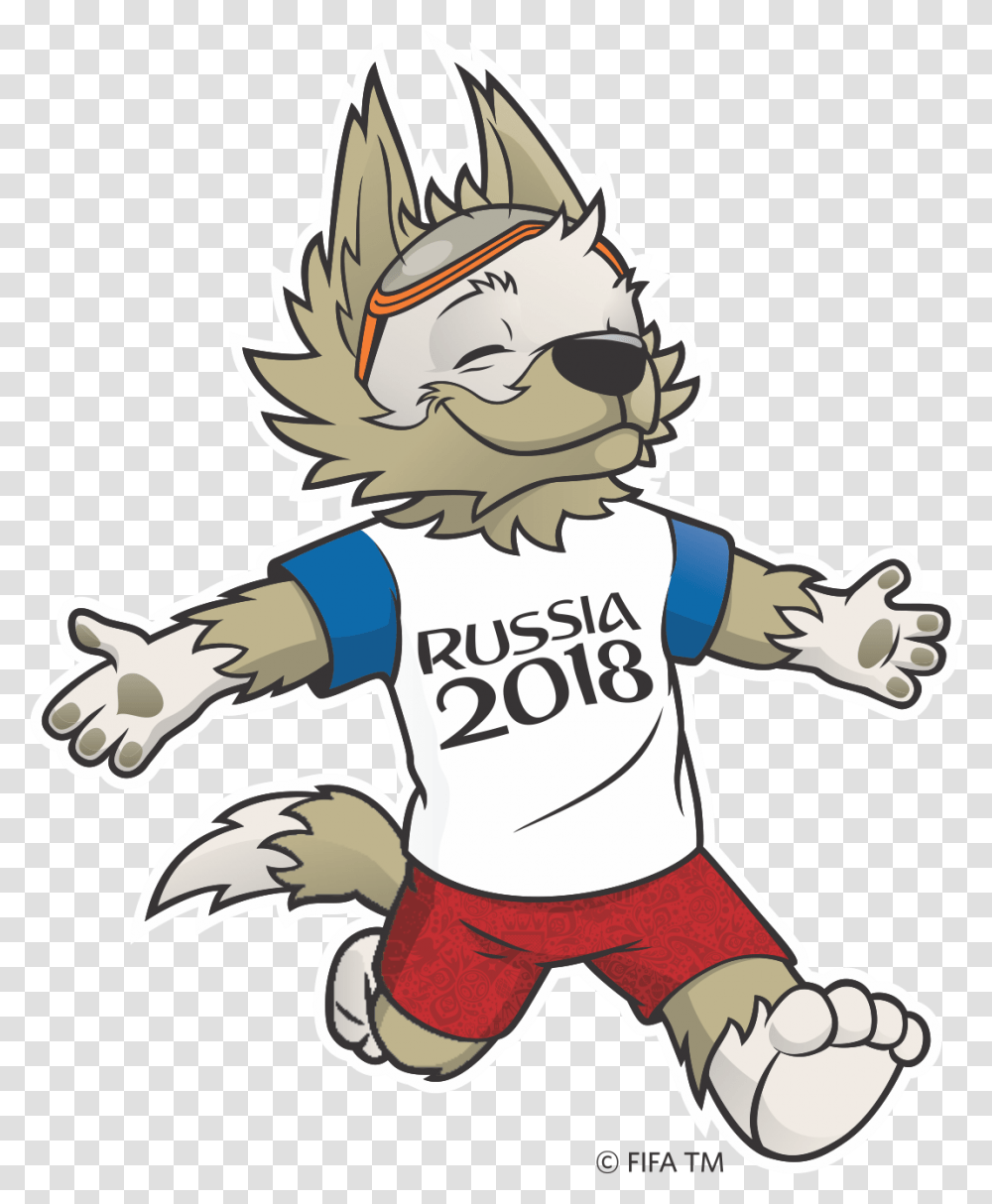 Clip Art Mascote Copa Da Russia 2018 Fifa World Cup Zabivaka, Hook Transparent Png