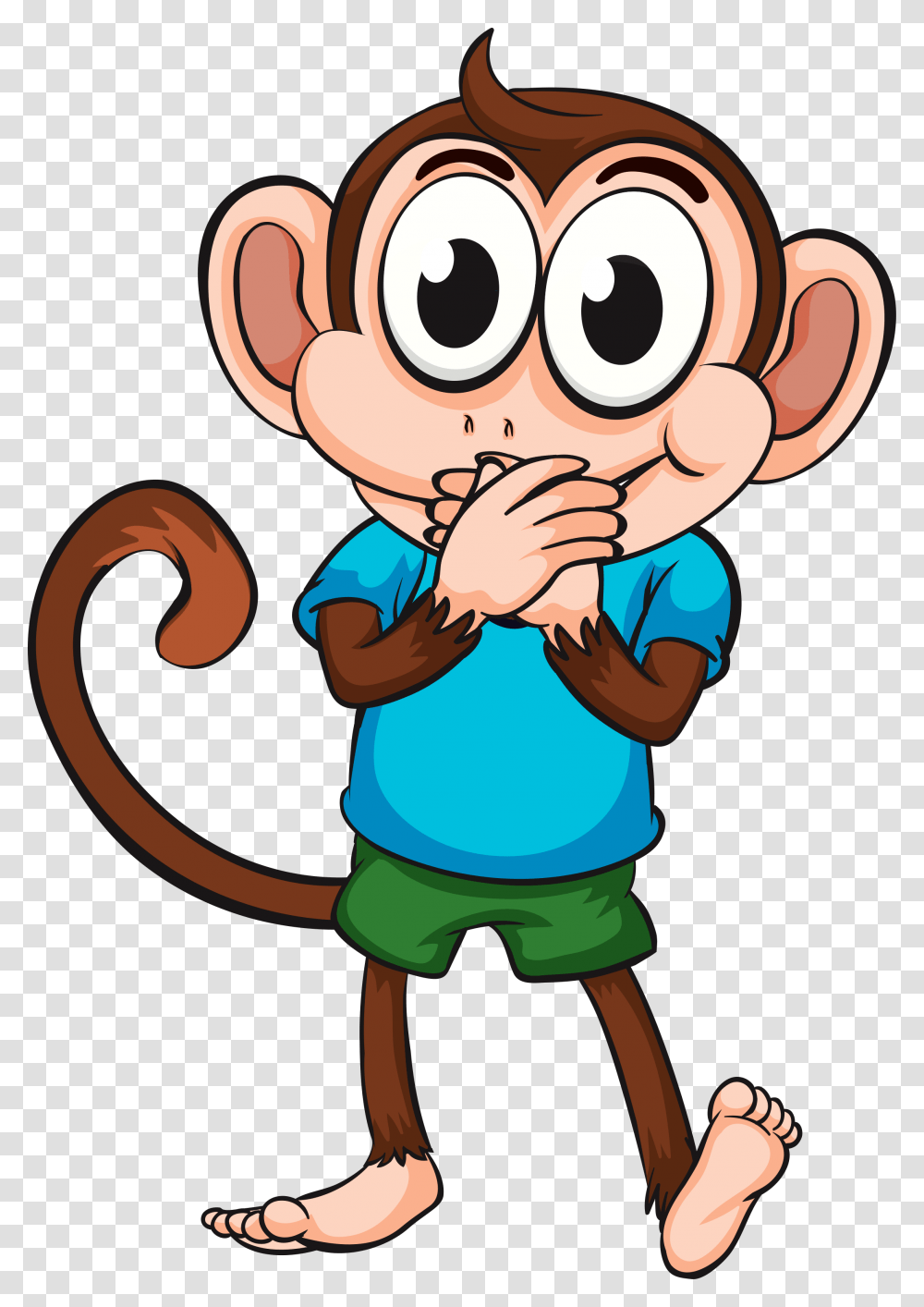 Clip Art Mavpi Cute Monkey, Kneeling, Face, Crowd, Hug Transparent Png