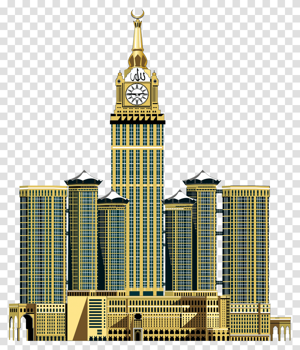 Clip Art Mecca Skyline Saudi National Day, Building, Tower, Architecture, Office Building Transparent Png