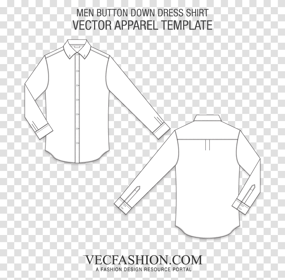 Clip Art Men Button Down Vecfashion Jacket Vector, Apparel, Plot, Sleeve Transparent Png