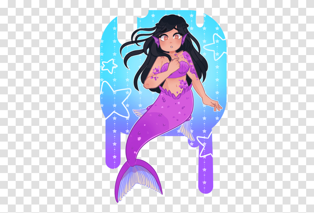 Clip Art Mermaids Tumblr Aphmau As A Mermaid, Person, Purple Transparent Png