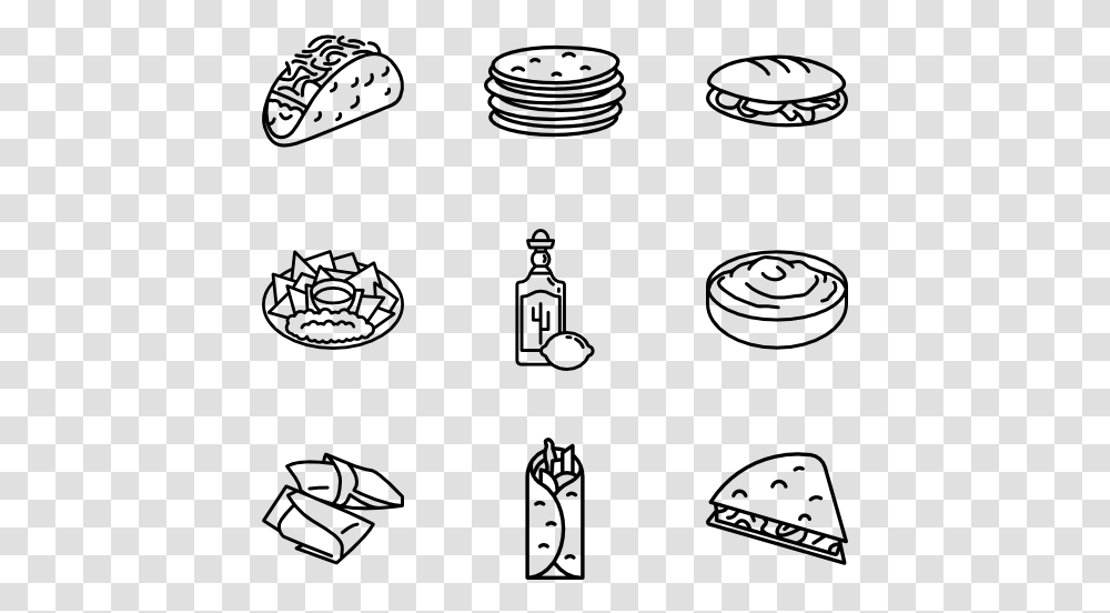 Clip Art Mexican Food Drawings Mexican Food Easy To Draw, Gray, World Of Warcraft Transparent Png