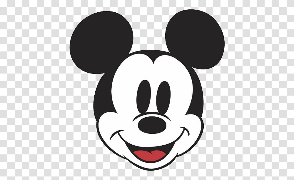 Clip Art Mickey Face Mickey Mouse Face, Stencil, Logo Transparent Png