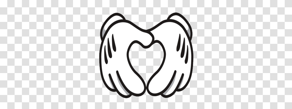 Clip Art Mickey Mouse Hand Clipart Black And White Bcmmz, Pillow, Cushion, Heart Transparent Png