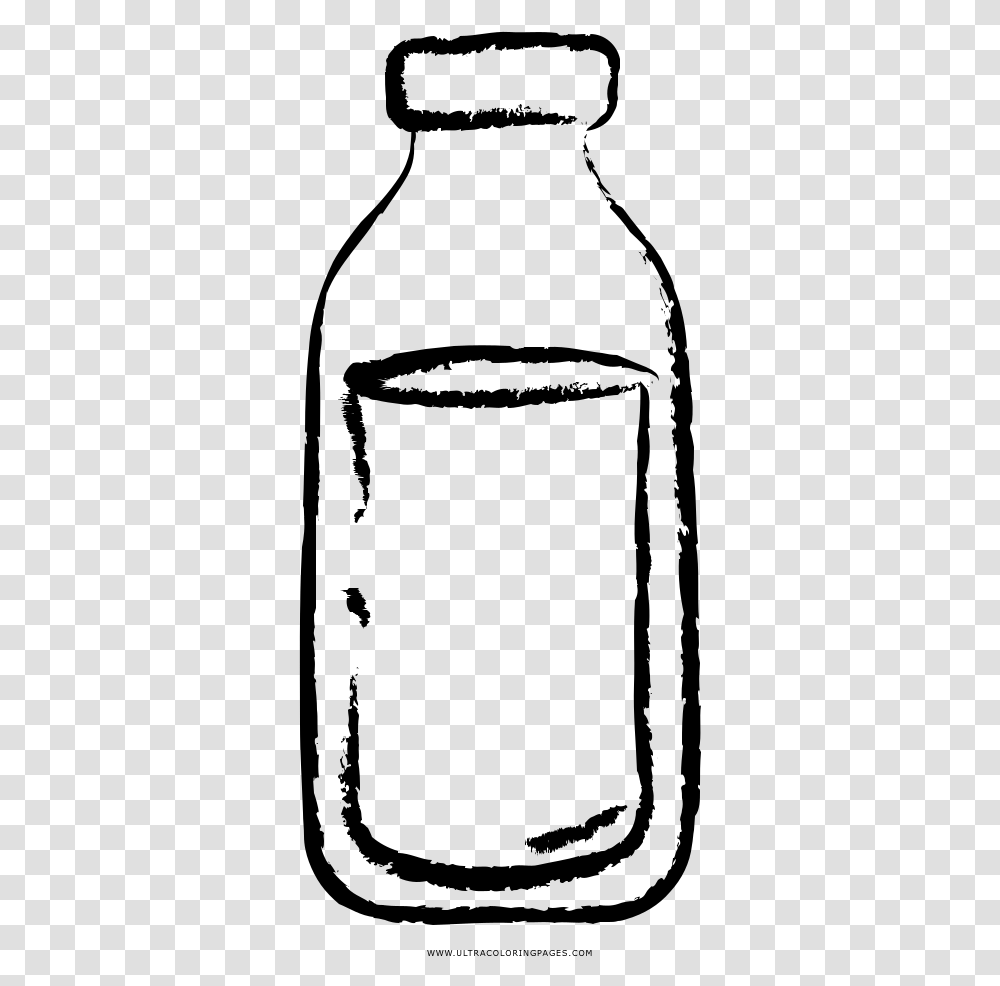 Clip Art Milk Bottles Line Art Plastic Bottle Drawing, Gray, World Of Warcraft Transparent Png