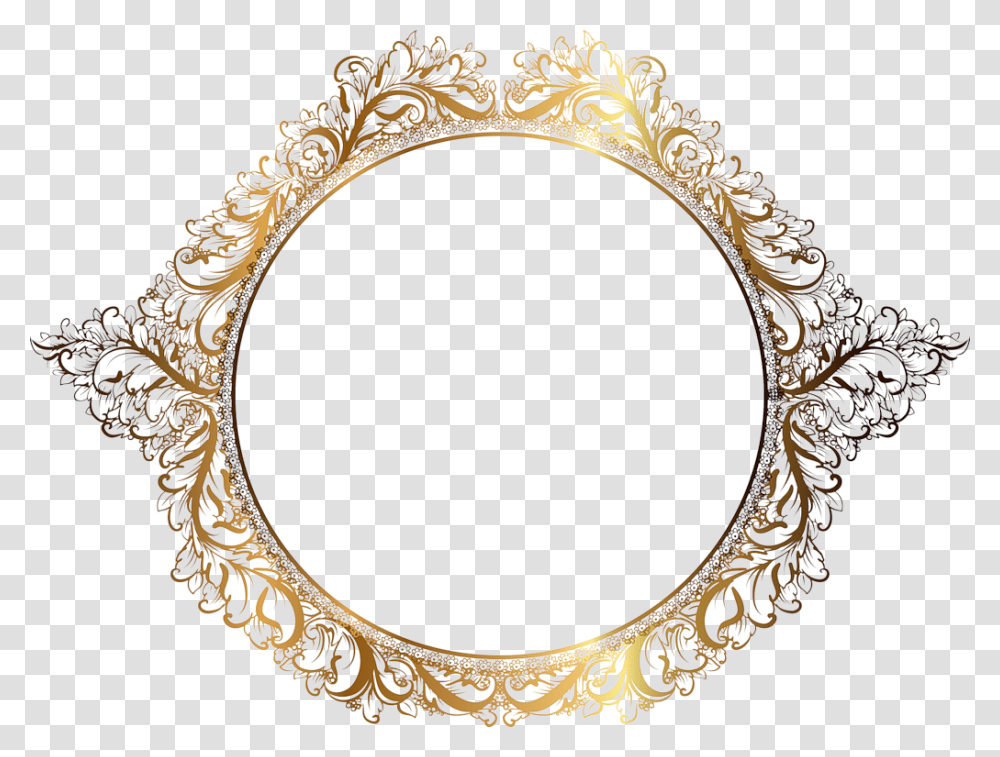 Clip Art Moldura Para Photoscape Dourada Molduras Circulares, Oval, Bracelet, Jewelry, Accessories Transparent Png