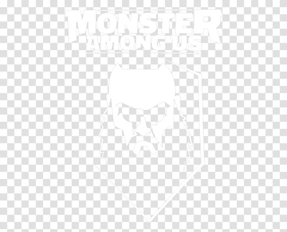 Clip Art Monster Among Us Tee Braun Strowman Monster Among Us Logo, Poster, Advertisement, Stencil Transparent Png