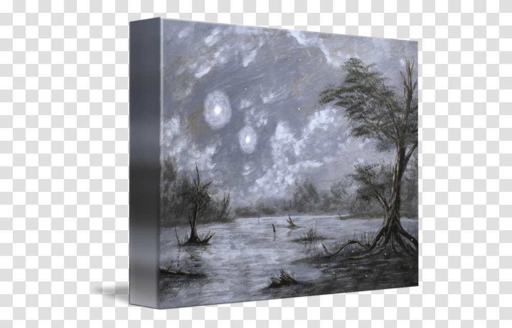 Clip Art Moonlit By Matthew Hannum Visual Arts, Nature, Outdoors, Painting, Bird Transparent Png