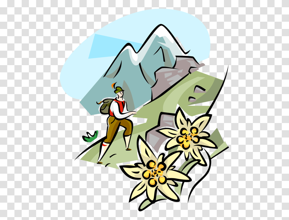 Clip Art Mountain Guide Alps Vector Alps Clip Art, Outdoors, Poster, Nature Transparent Png