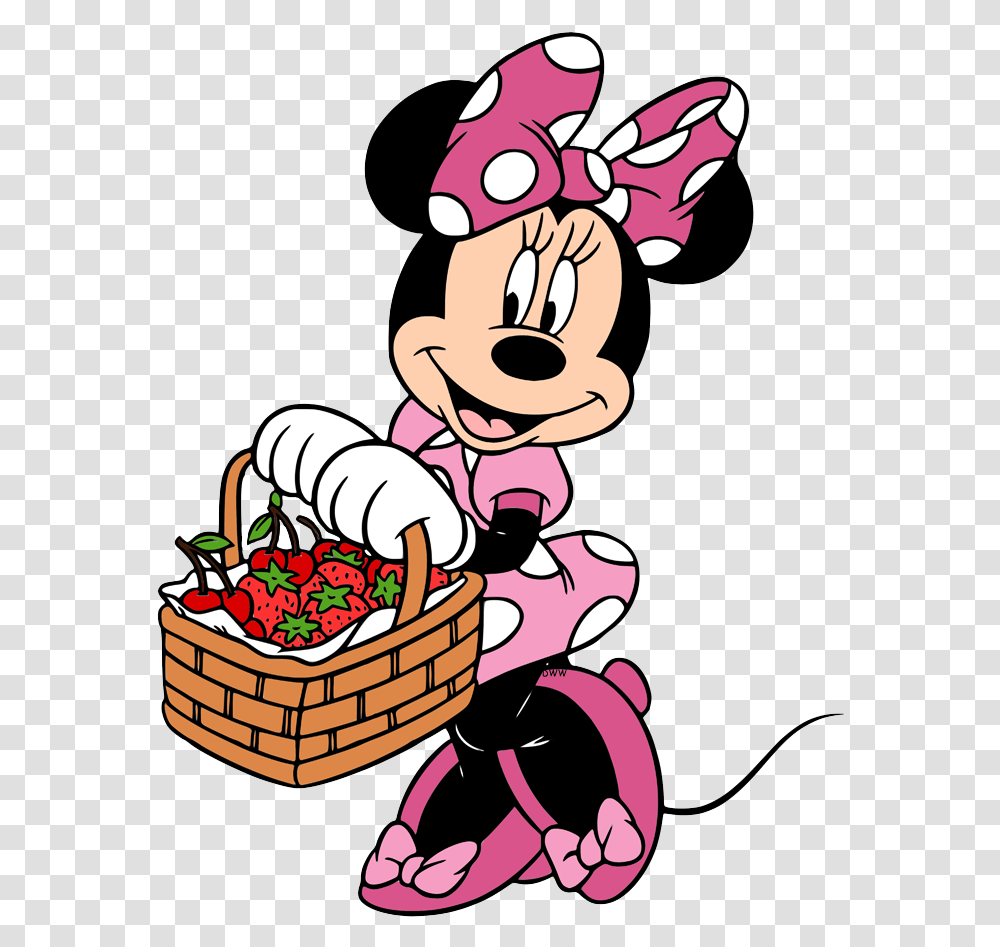 Clip Art Mouse Clip Art Disney Minnie Mouse Clipart, Plant, Strawberry, Fruit, Food Transparent Png