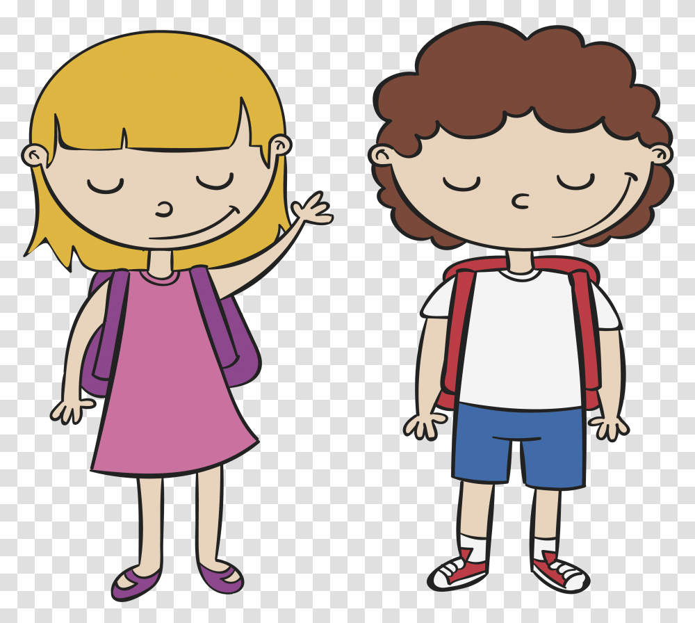 Clip Art New Student Clipart Two Students Clipart, Person, Human, Doll, Toy Transparent Png