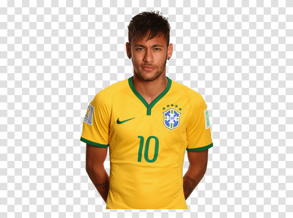 Clip Art Neymar Neck Tattoo Neymar Jr Brazil, Apparel, Shirt, Person Transparent Png