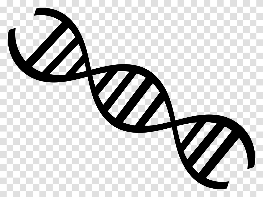 Clip Art Nucleic Acid Double Helix Dna Strand Black And White, Apparel, Stencil, Lawn Mower Transparent Png