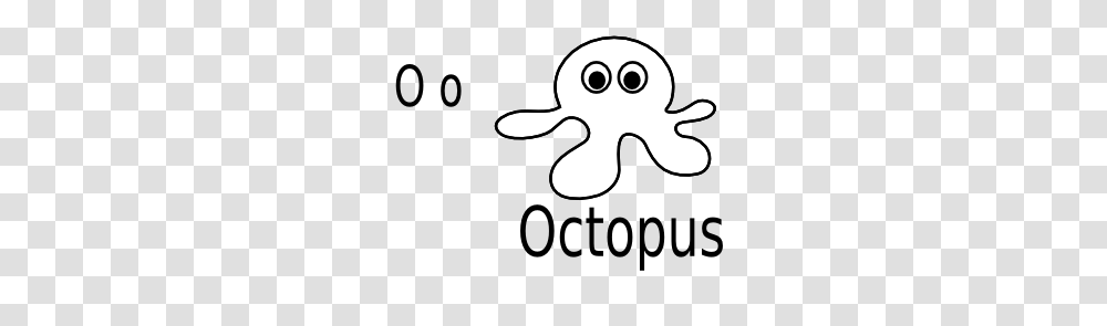 Clip Art O For Octopus, Drawing, Stencil, Label Transparent Png