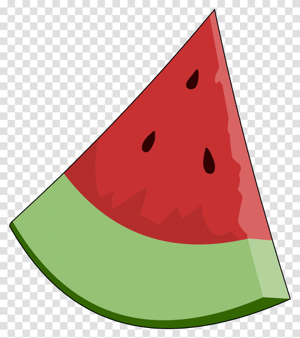 Clip Art Of A Watermelon Clipart Cliparts For You Clipartcow, Plant, Fruit, Food Transparent Png