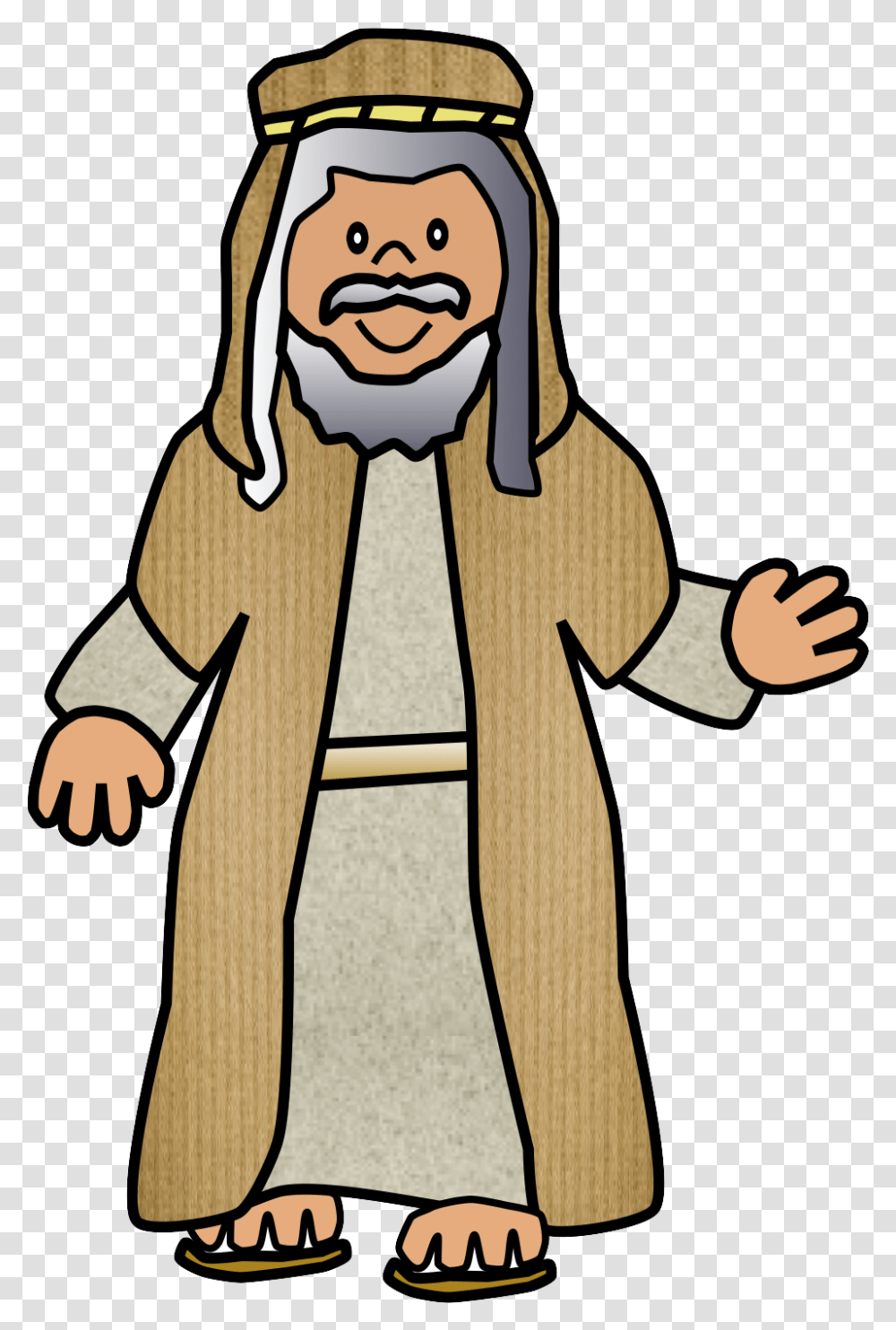 Clip Art Of Characters Cartoon Isaac From The Bible, Costume, Apparel, Face Transparent Png