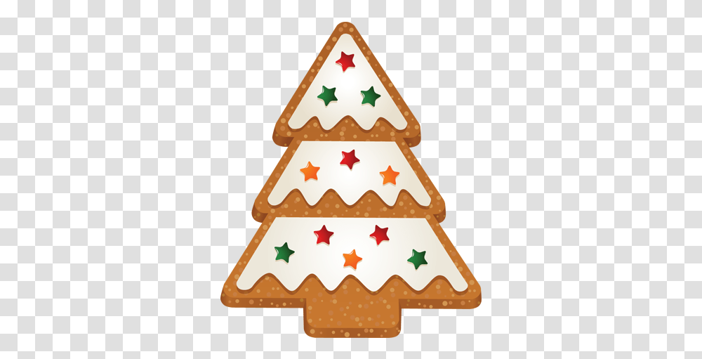 Clip Art Of Christmas Tree 2 Cookie Christmas Cookie Clipart, Food, Biscuit, Gingerbread, Ketchup Transparent Png
