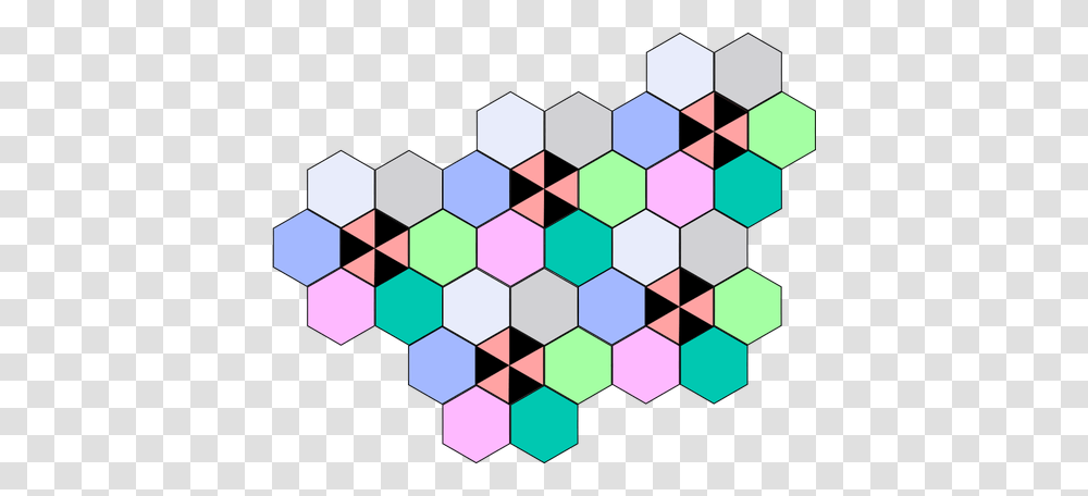 Clip Art Of Connected Hexagon Cells, Pattern, Fractal, Ornament, Architecture Transparent Png