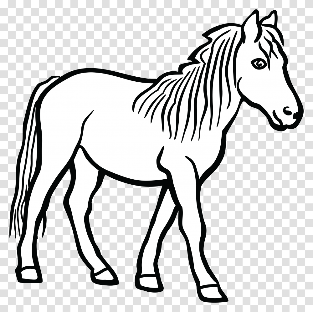 Clip Art Of Horse, Mammal, Animal, Zebra, Wildlife Transparent Png
