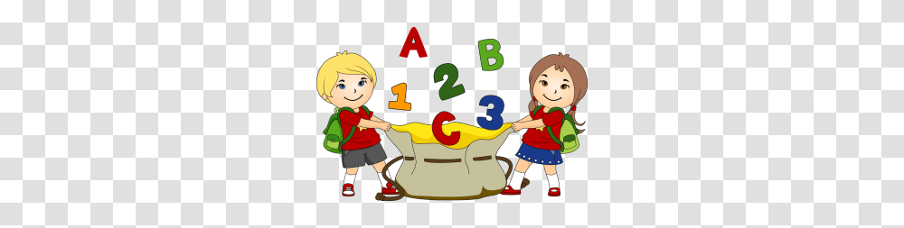 Clip Art Of Kids Going Back To School Including A School Bus, Person, Human, Jigsaw Puzzle, Game Transparent Png
