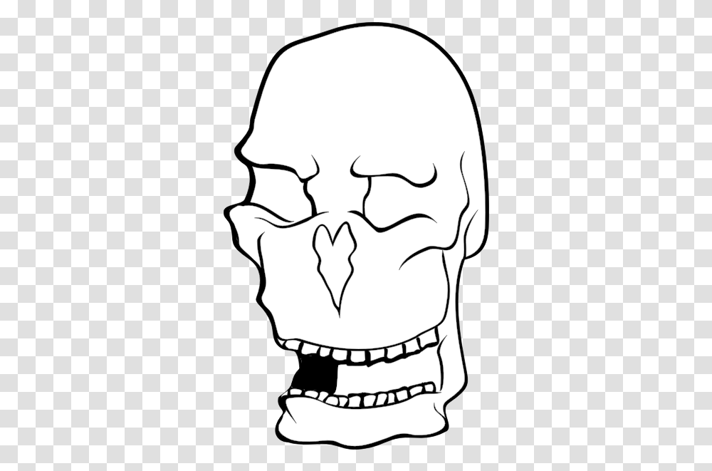 Clip Art Of Old Manquots Skull Ddningehoved, Stencil, Face, Head, Pillow Transparent Png