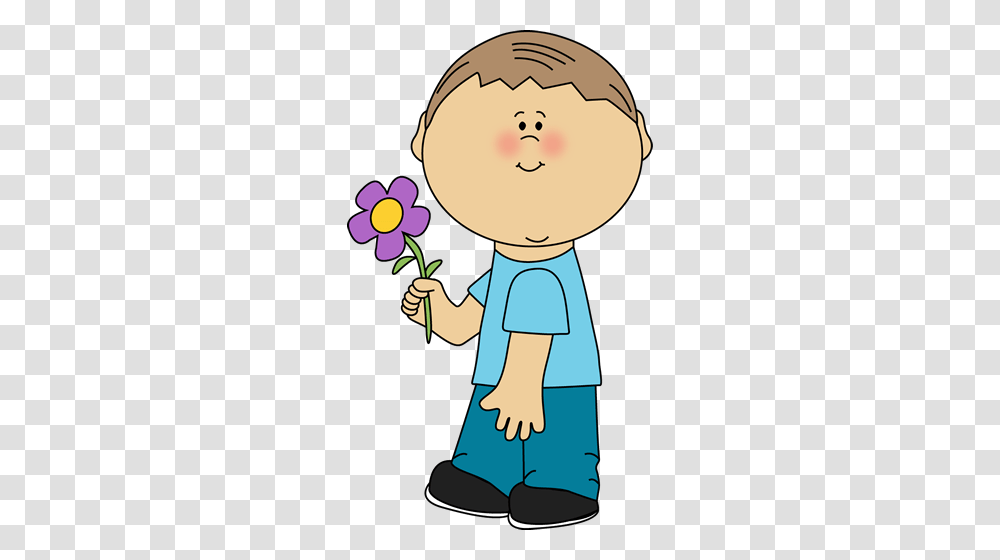 Clip Art Of Person Smelling A Flower, Elf, Plant, Pattern Transparent Png