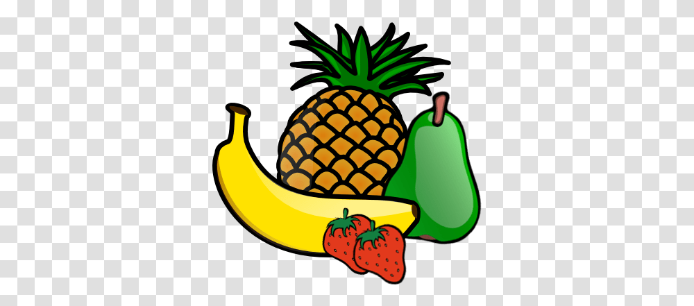 Clip Art Of Pineapple, Plant, Fruit, Food, Banana Transparent Png