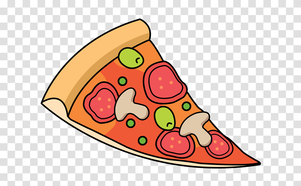 Clip Art Of Pizza, Food, Meal, Dish, Cutlery Transparent Png