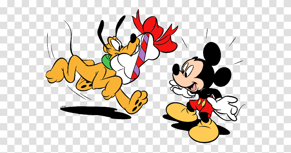 Clip Art Of Pluto Bringing Mickey Mouse A Birthday Cartoon, Cupid, Leisure Activities Transparent Png