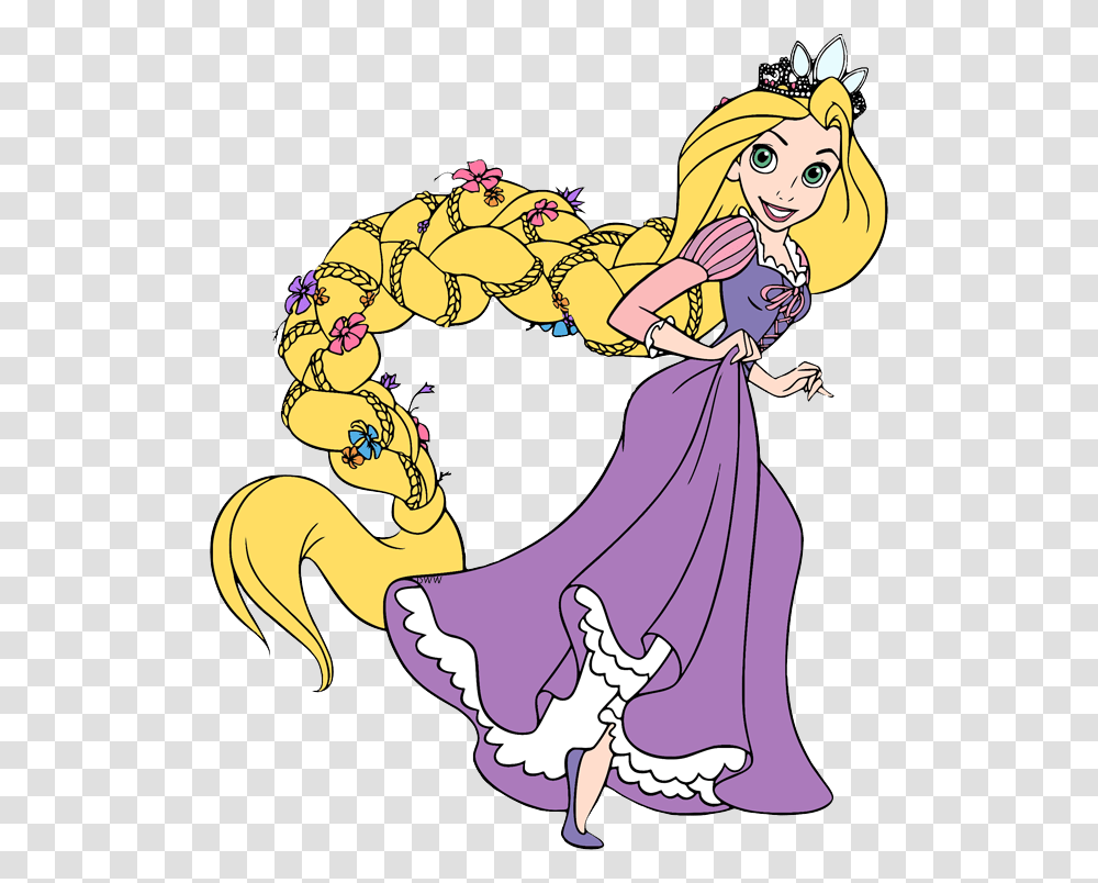 Clip Art Of Rapunzel Wearing Her Crown Fictional Character, Performer, Comics, Book, Dance Pose Transparent Png