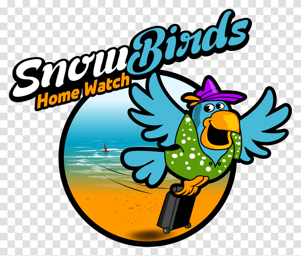 Clip Art Of Snow Bird, Label, Poster Transparent Png