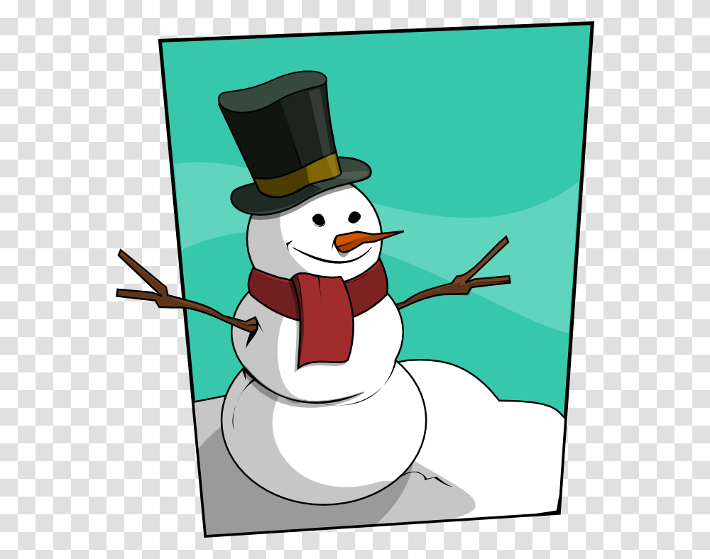 Clip Art Of Snowman, Nature, Outdoors, Winter Transparent Png