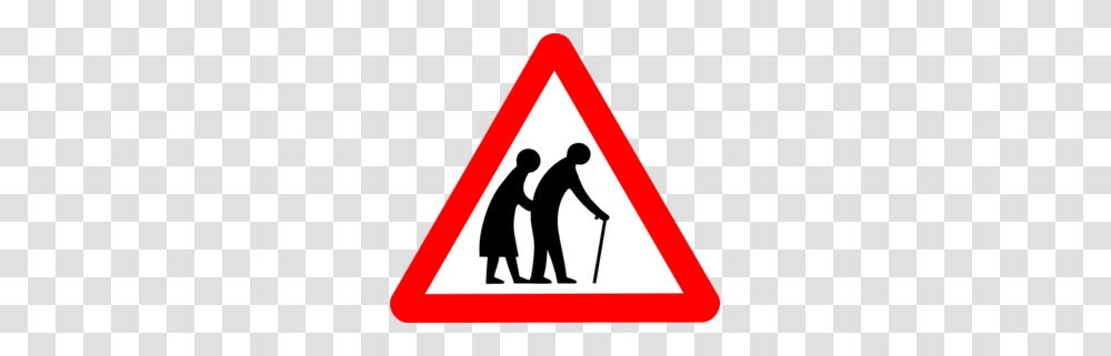 Clip Art Old People, Sign, Road Sign, Person Transparent Png