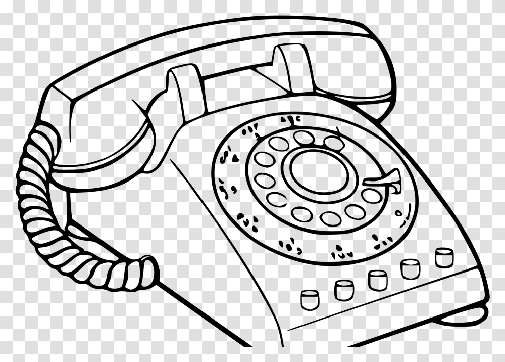 Clip Art Old Phone Drawing Old School Phone Drawing, Gray, World Of Warcraft Transparent Png