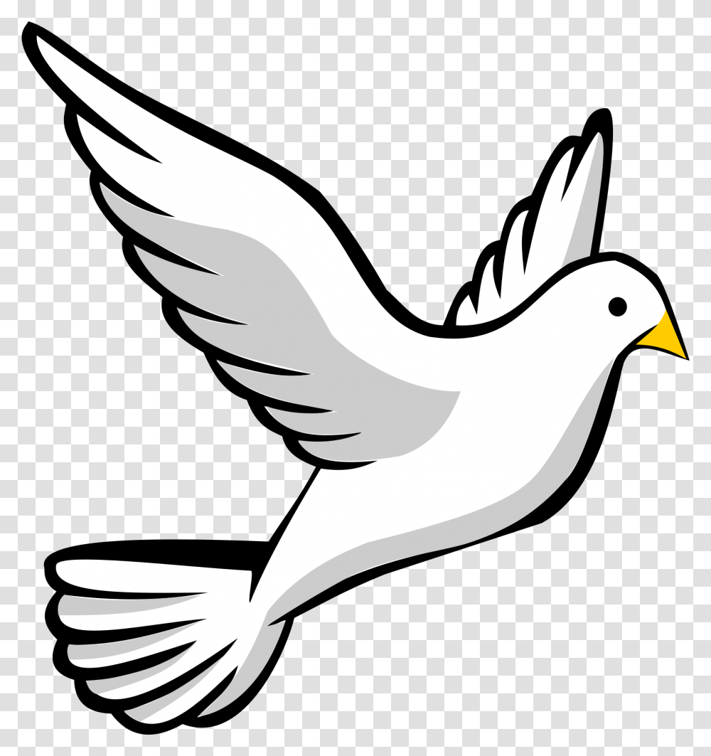 Clip Art Open Bible Black And White With The Holy Bible On It, Animal, Bird, Sea Life, Waterfowl Transparent Png