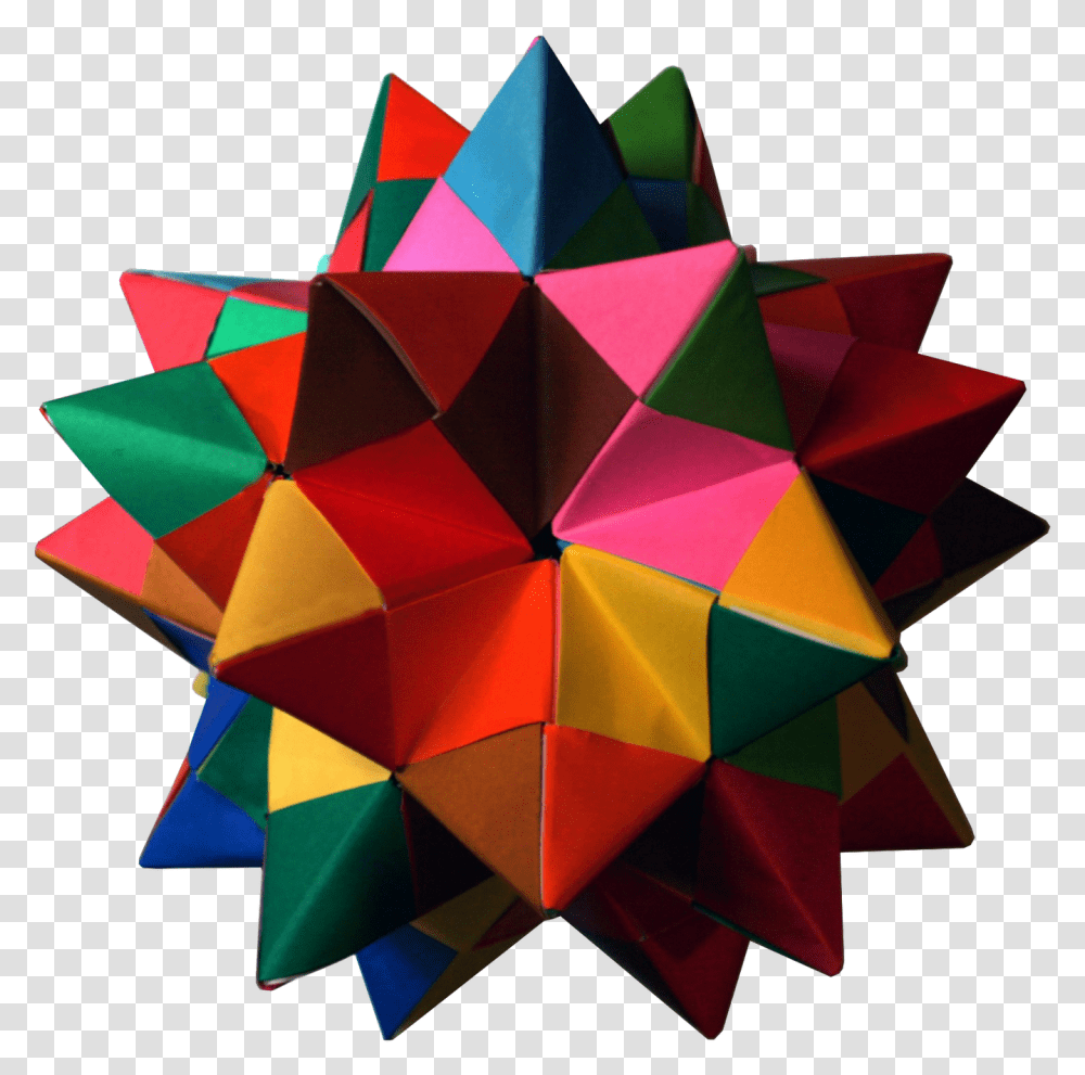 Clip Art Origami Icosahedron Origami Modular, Paper Transparent Png