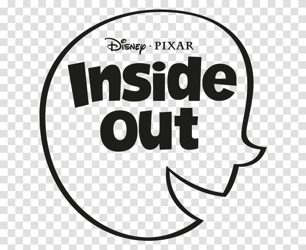 Clip Art Original Inside Out Logo Inside Out Pixar Logo, Label, Alphabet, Sticker Transparent Png