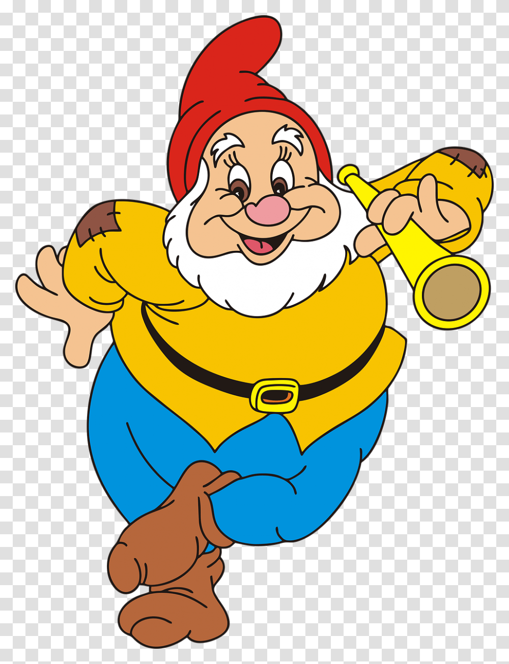 Clip Art Os Sete Anes Happy The Dwarf, Performer, Chef Transparent Png