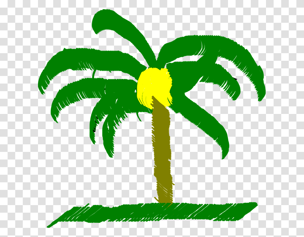 Clip Art Palm Trees Vector Graphics Openclipart Image Tpalma, Plant, Flower Transparent Png
