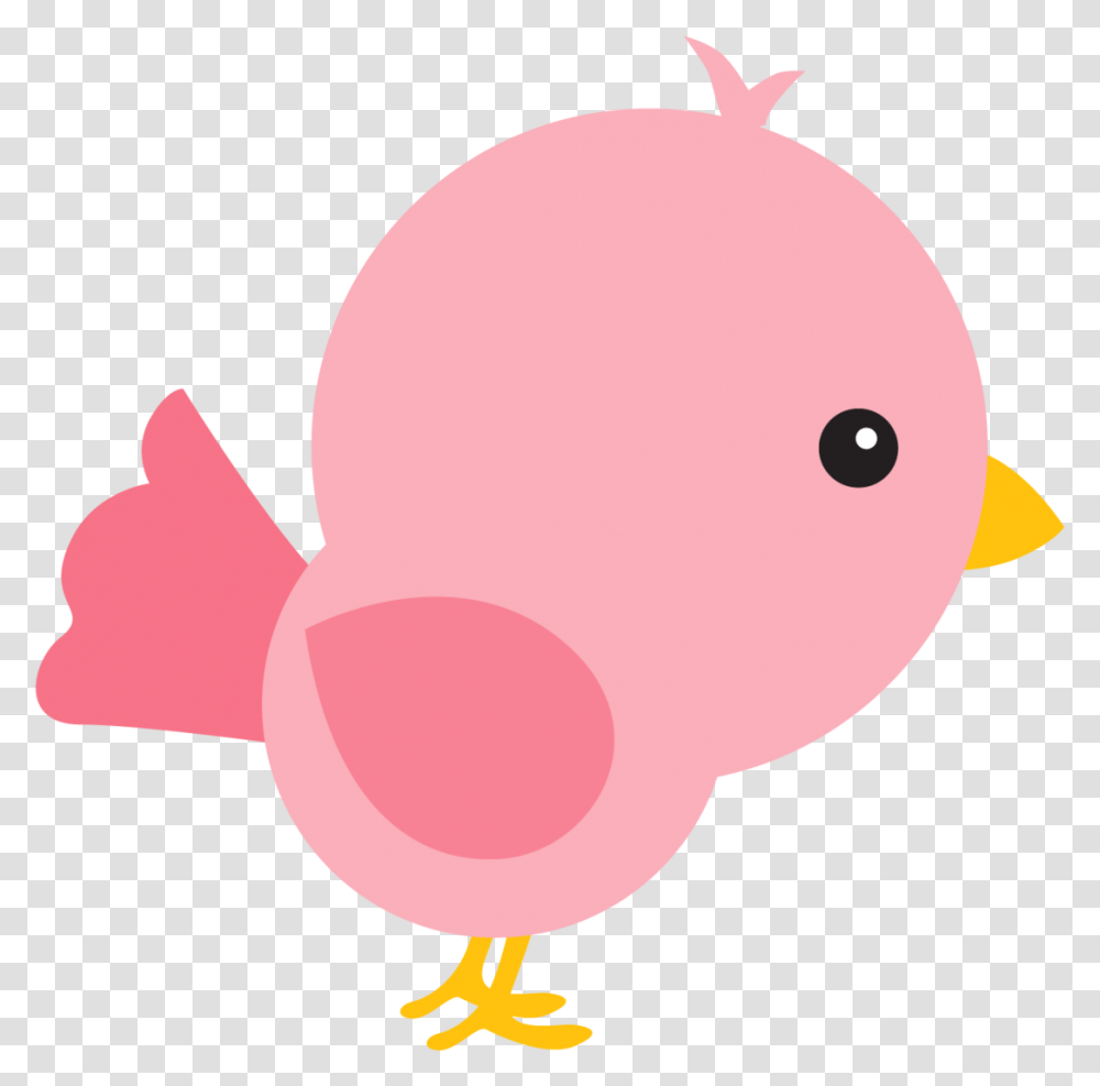 Clip Art Pass Ros Corujas Etc Cute Bird Pink Vector, Animal, Balloon, Poultry, Fowl Transparent Png