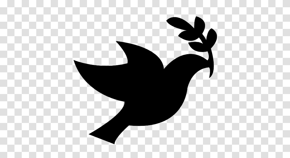 Clip Art Peace Black Peace Dove Black White, Silhouette, Stencil, Shark, Sea Life Transparent Png
