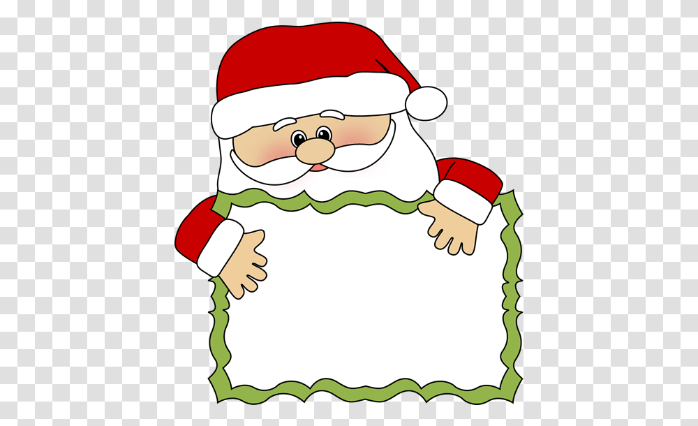 Clip Art Peeking Over A Blank Santa Christmas Border Clipart, Elf, Chef Transparent Png