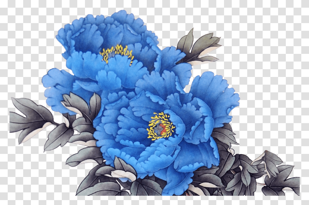 Clip Art Peony Icon Transprent Blue Peonies, Floral Design, Pattern, Fractal Transparent Png