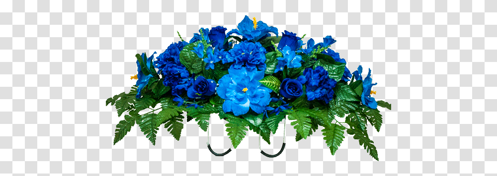 Clip Art Peony Rose And Hydrangea Royal Blue Flower Border, Plant, Floral Design, Pattern Transparent Png
