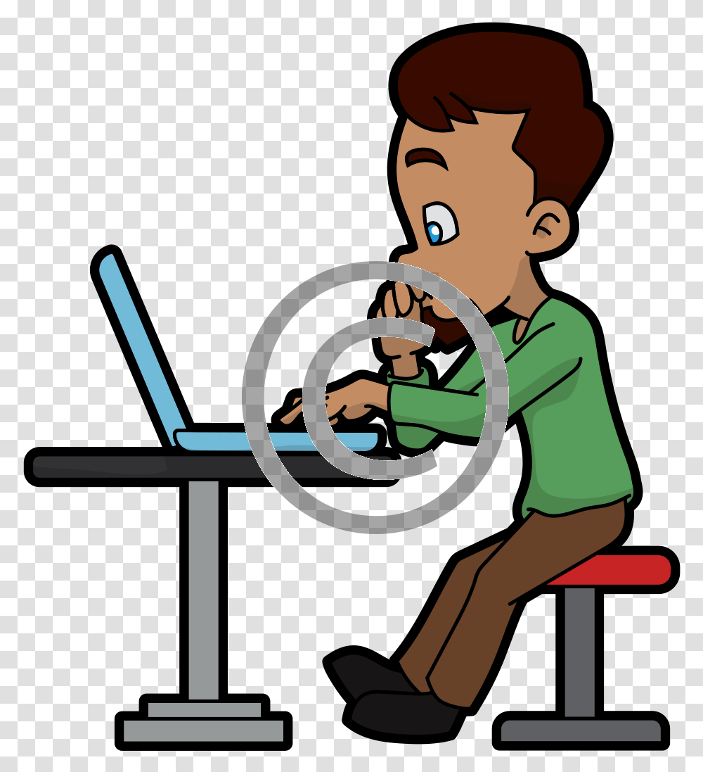 Clip Art, Person, Pc, Computer, Electronics Transparent Png