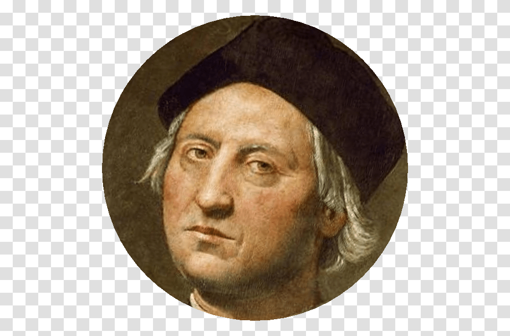 Clip Art Picture Of Christopher Columbus Christopher Columbus, Person, Human, Painting, Face Transparent Png